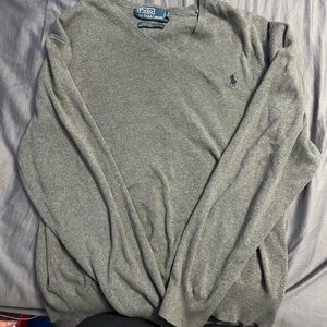 Grey Polo Sweater